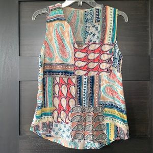 Allison Joy Patchwork Blouse -XS